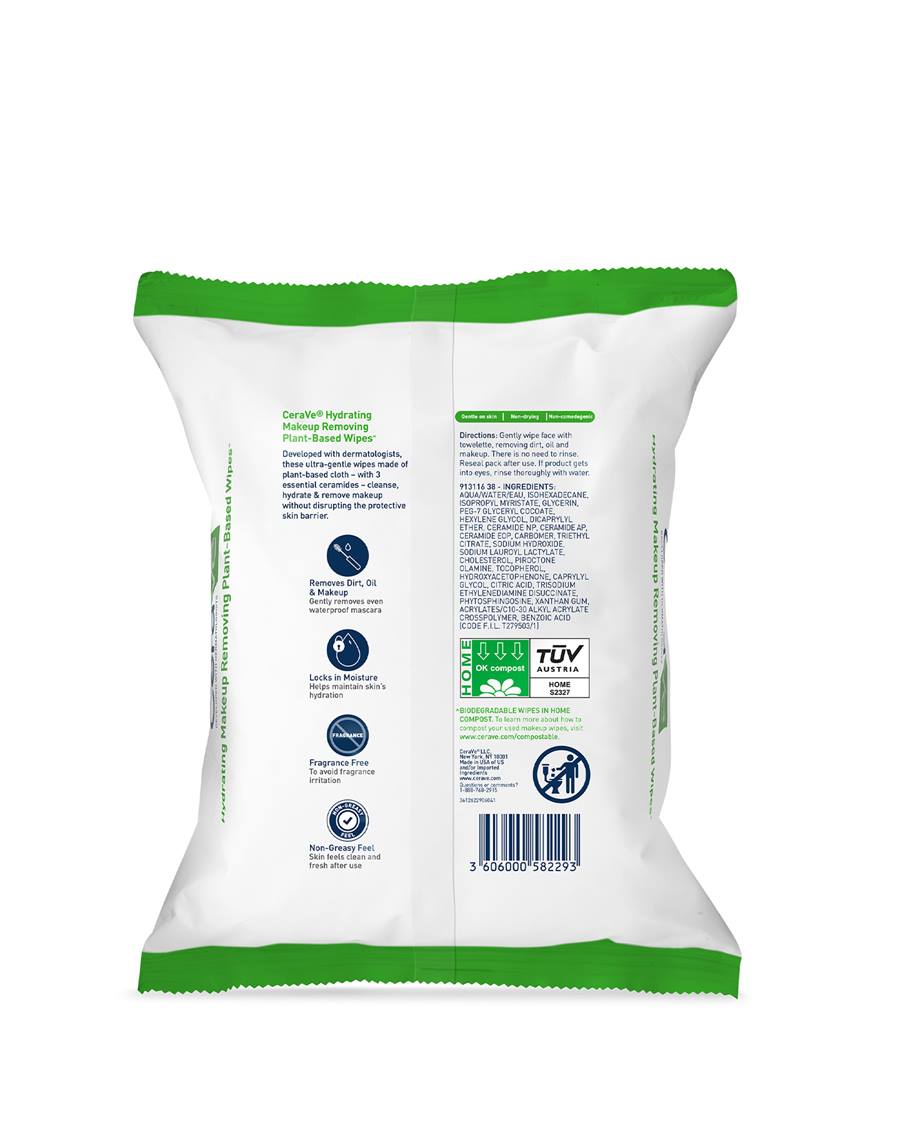 Hydrating Makeup Removing Plant-Based Wipes - Image 2